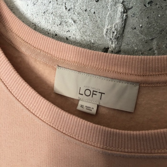 Ann Taylor Loft Pink Jeweled Crewneck - Picture 3 of 4